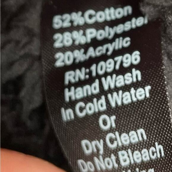 Pretty Angel long sleeve black super soft coat size small - Picture 11 of 12